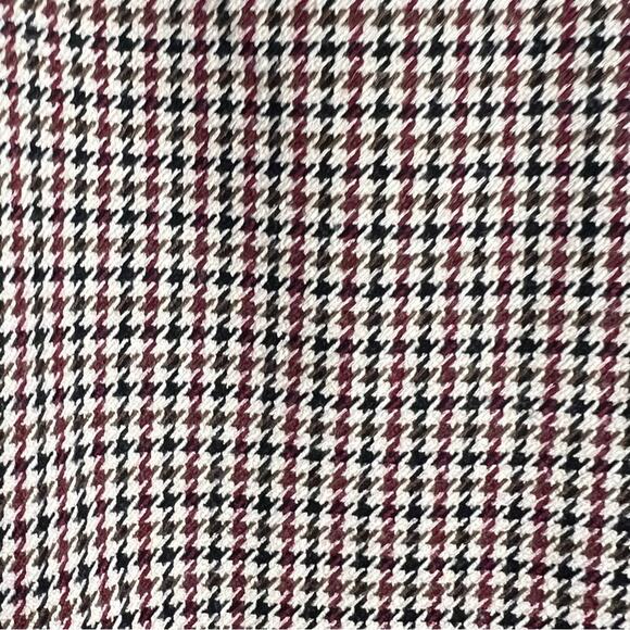 Jules & Leopold purple brown beige houndstooth casual legging pants size M B94 - Picture 2 of 5